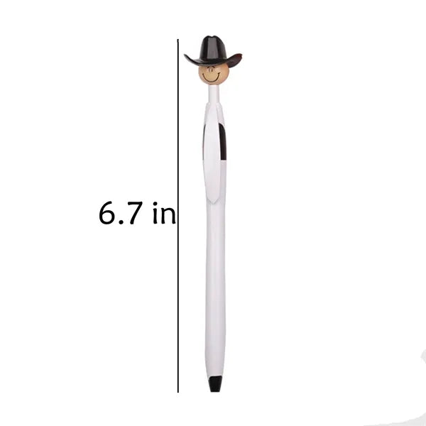 Smiling Cowboy Bead Ballpoint Pen
