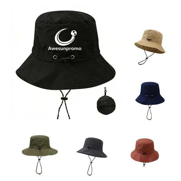 Unisex Wide Brim Sun Protection Bucket Hat