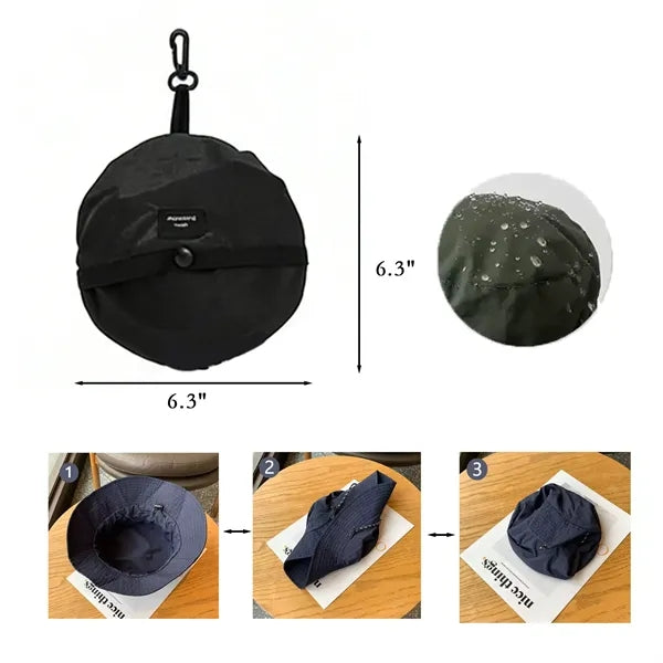 Unisex Wide Brim Sun Protection Bucket Hat