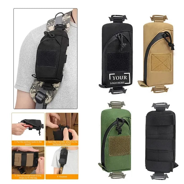 Tactical EDC Shoulder Strap Attachment Pouch