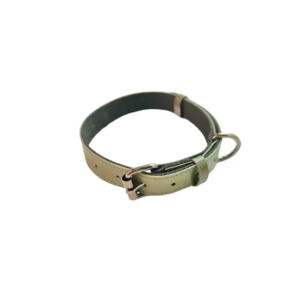 Leather Pet Collar with Logo