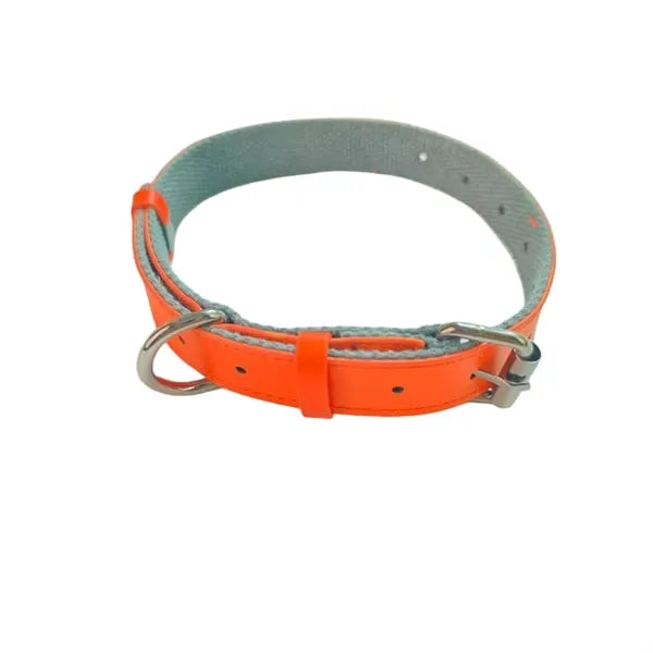 Leather Pet Collar with Logo