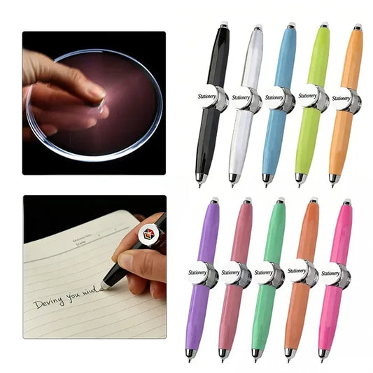 Customized LED rotating ballpoint pen