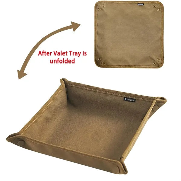 Square Foldable Portable Outdoor Camping Gear Storage Tray