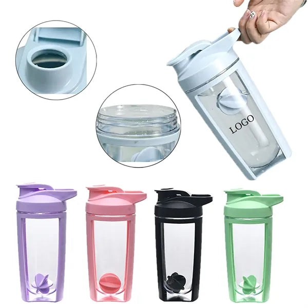 17OZ Portable Protein Shaker Bottle