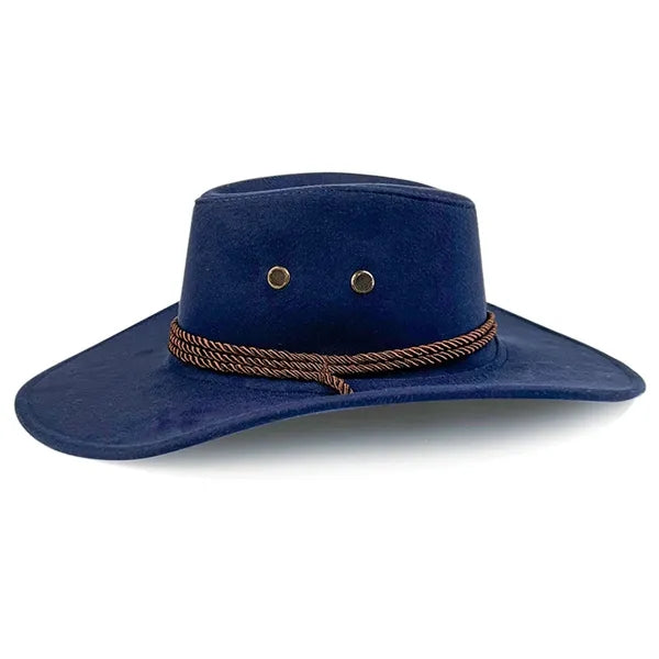 Faux Felt Leather Cowboy Hats