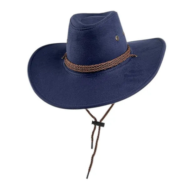 Faux Felt Leather Cowboy Hats