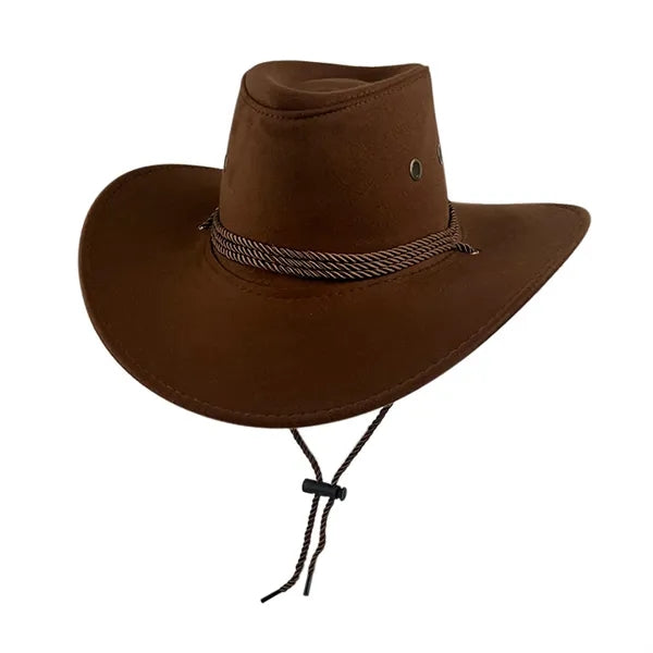 Faux Felt Leather Cowboy Hats