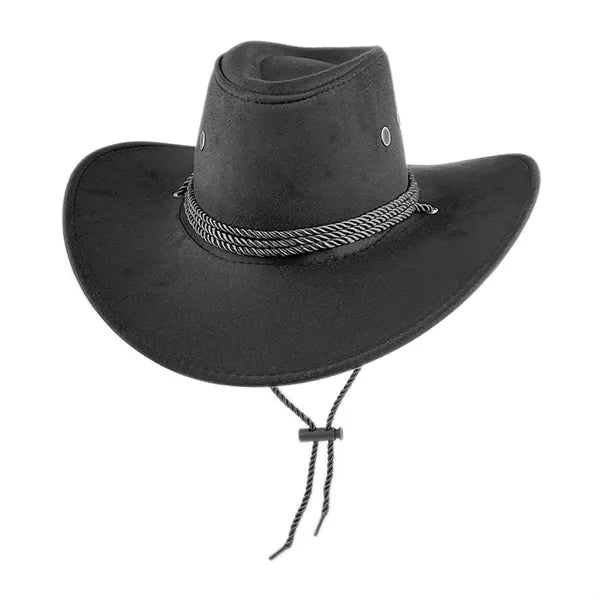 Faux Felt Leather Cowboy Hats
