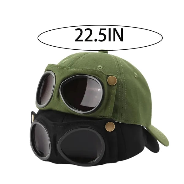 Steampunk Goggles Baseball Cap with Sunglasses