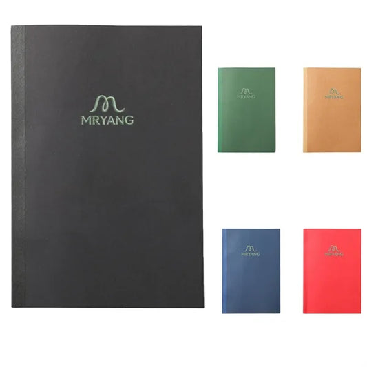 Kraft Paper Notebook, Soft Cover, Ideal for School, Office &