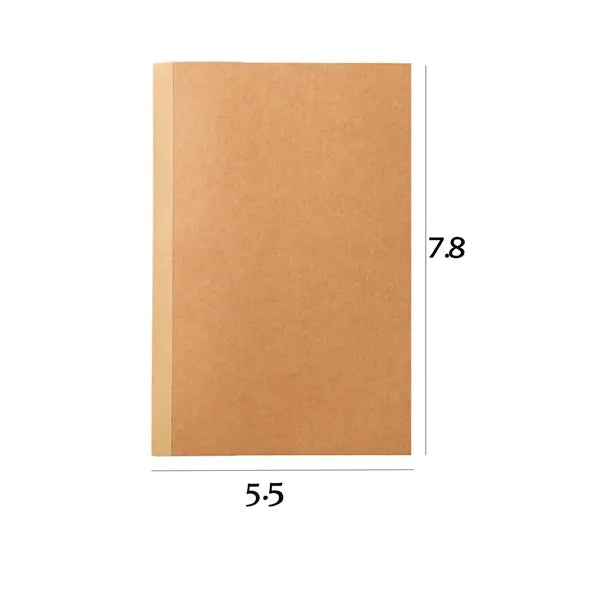 Kraft Paper Notebook, Soft Cover, Ideal for School, Office &