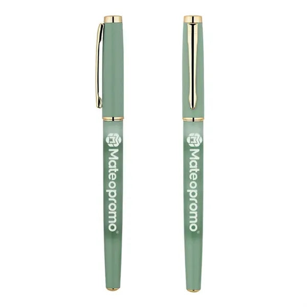 Logo Stainless Steel Executive Ballpoint Pen