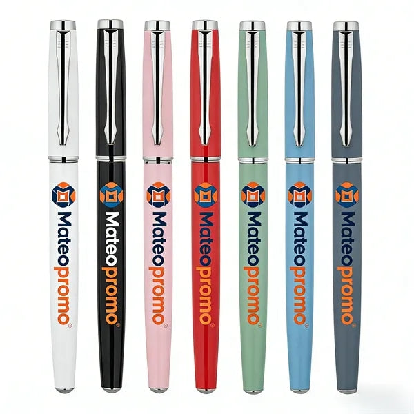 Logo Stainless Steel Executive Ballpoint Pen