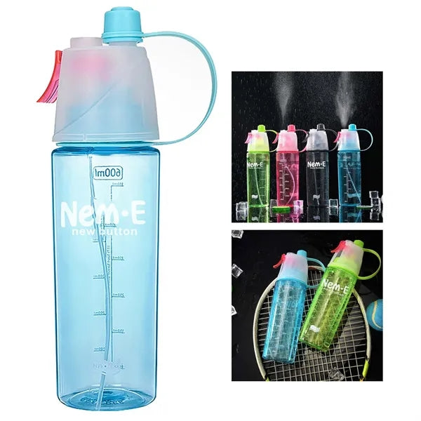 20 oz Leakproof Water Bottle with Extra Spray Head