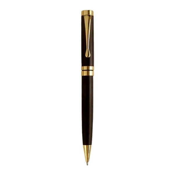 Wood and Metal Ballpoint Twist Action Smooth Writing Pen