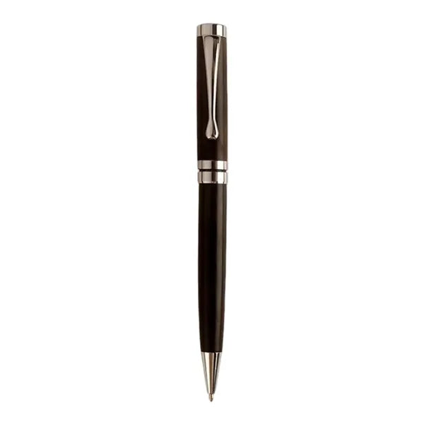 Wood and Metal Ballpoint Twist Action Smooth Writing Pen