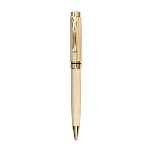 Wood and Metal Ballpoint Twist Action Smooth Writing Pen