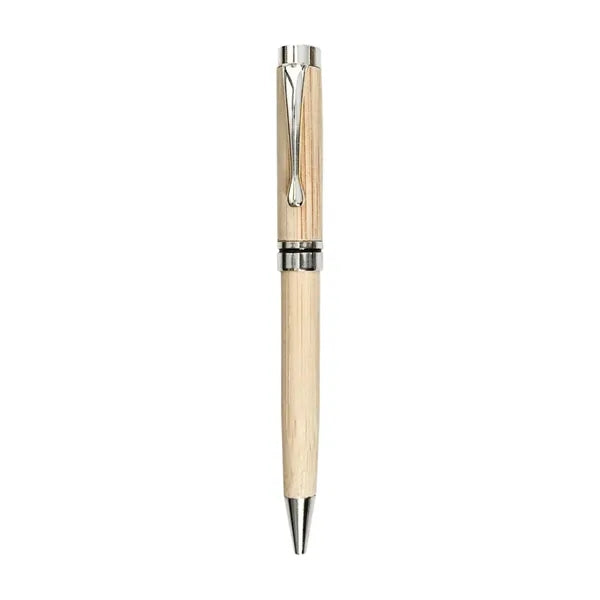 Wood and Metal Ballpoint Twist Action Smooth Writing Pen