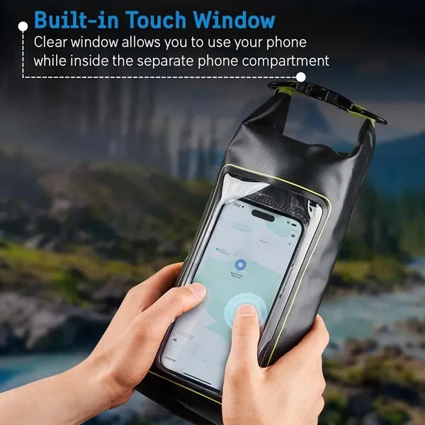 2L waterproof dry bag phone storage for boating & kayaking