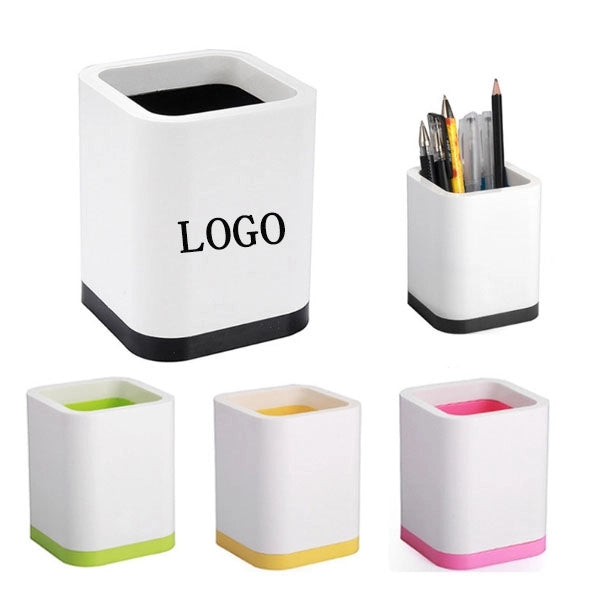 Plastic Removable Desk Pen Holder