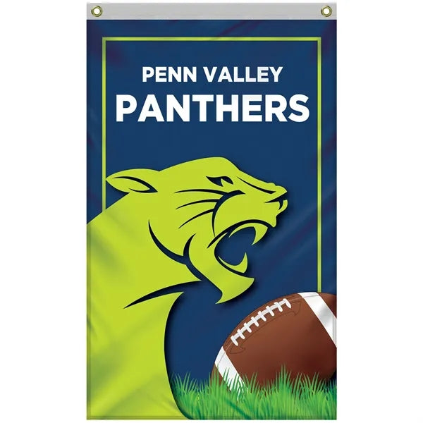 2.5' x 4' Standard Single Reverse Polyester Vertical Banners
