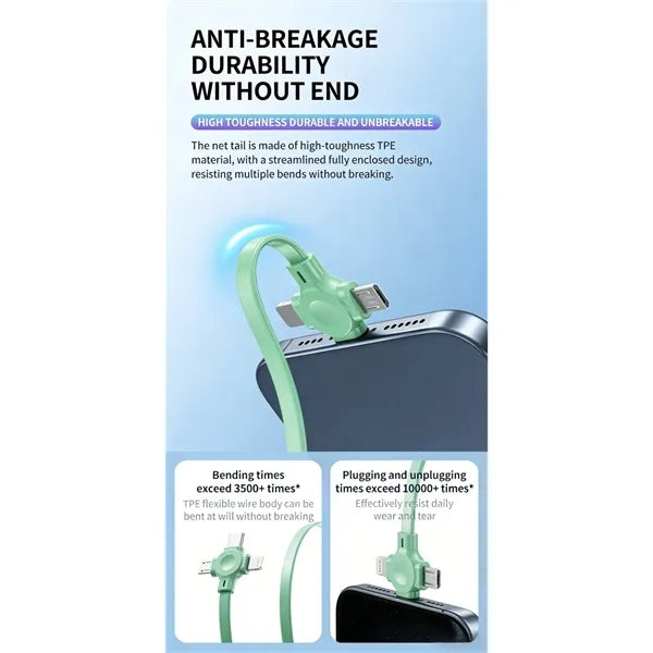 5-in-1 Retractable Charging Cable