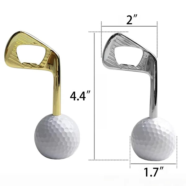 Zinc Alloy Golf Ball Bottle Opener
