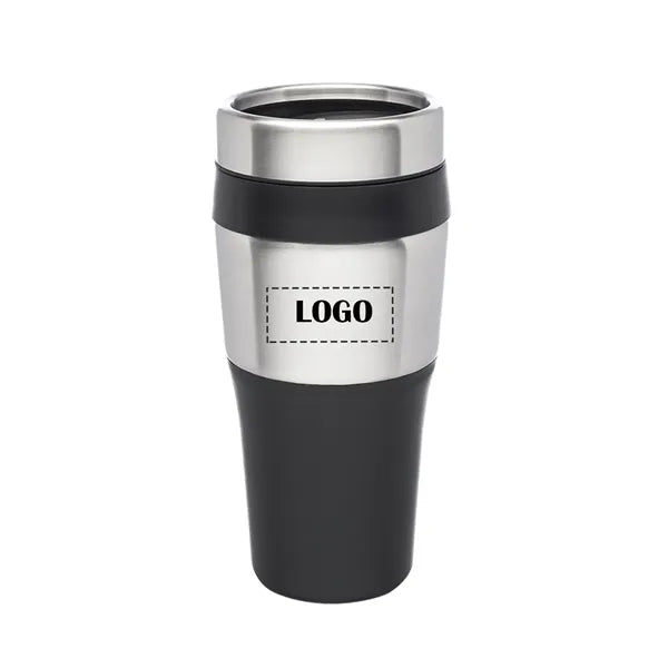 Stainless Steel Band Insulated Tumbler, 16 oz.