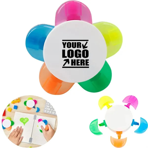 Flower Shape Watercolor Highlighter Pens