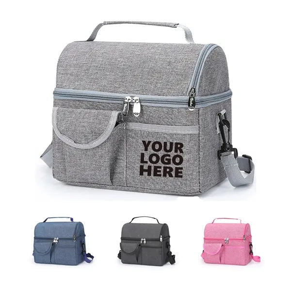 Dual Compartment Insulated Lunch Bag