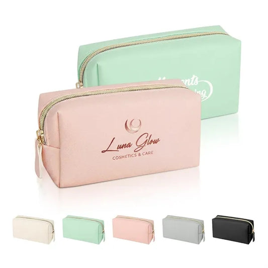 Portable PU Leather Makeup Bag