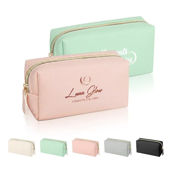 Portable PU Leather Makeup Bag