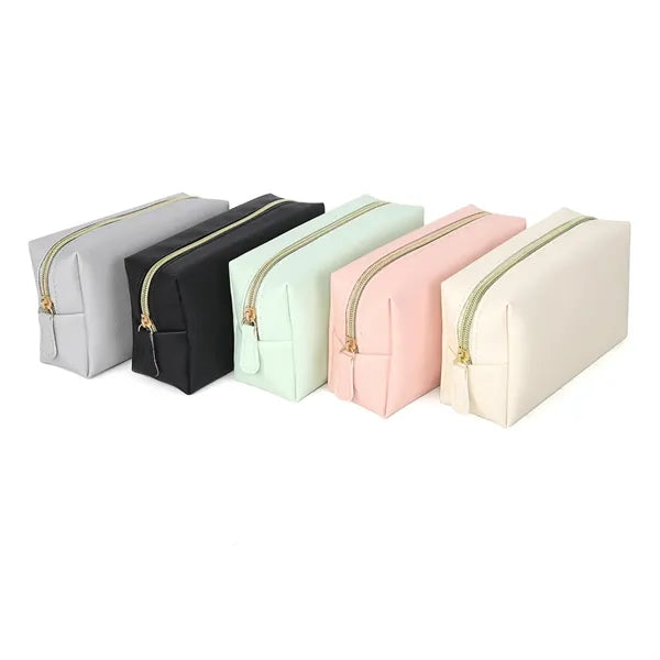 Portable PU Leather Makeup Bag