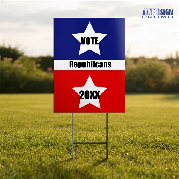 9x12 Custom Outdoor Yard Signs Republicans 20XX