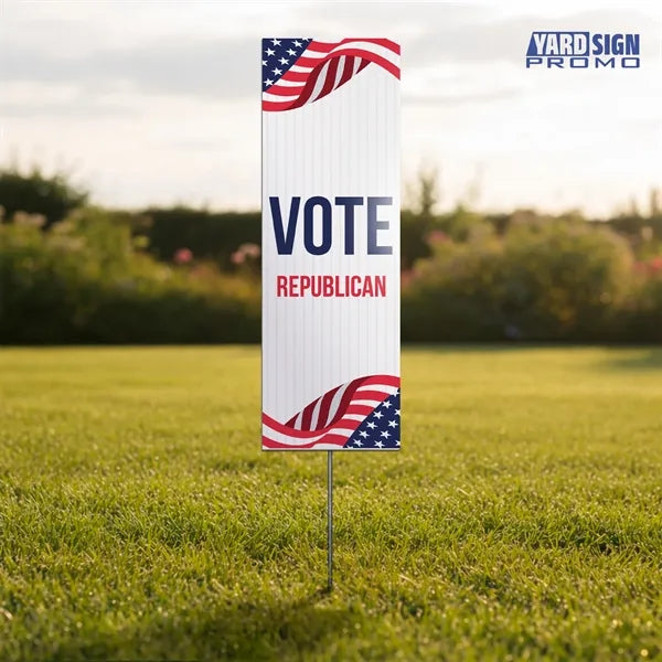 6x18 Custom Outdoor Yard Signs Vote Republican