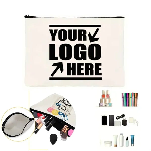 Multi-Purpose Canvas Zipper Makeup Bags