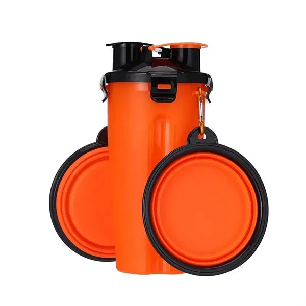 Outdoor Pet Feeder with two bowls
