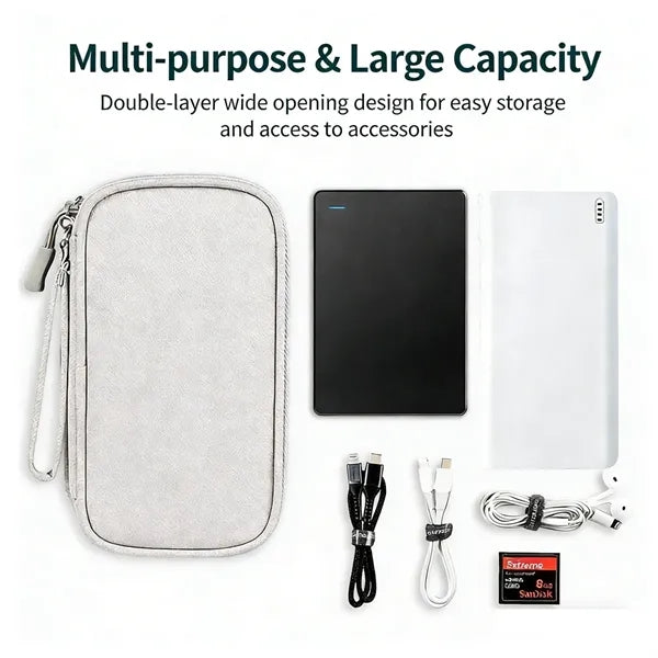 Portable Electronic Organizer Travel Bag for Power Bank