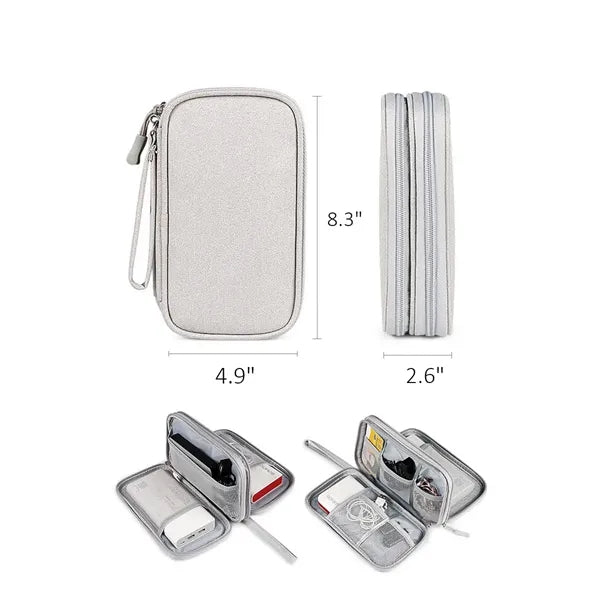 Portable Electronic Organizer Travel Bag for Power Bank