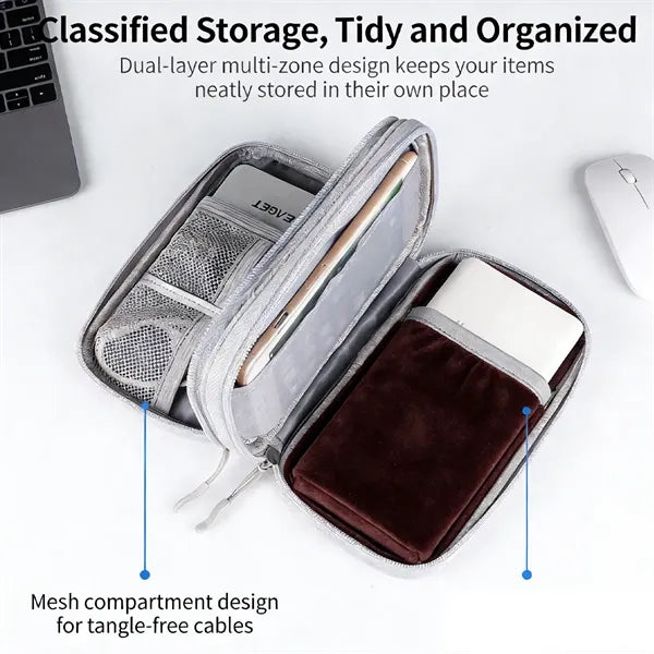 Portable Electronic Organizer Travel Bag for Power Bank