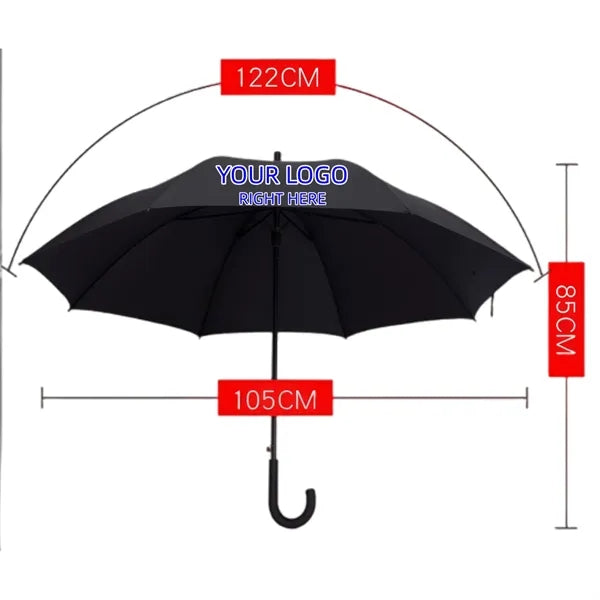 24 Inch Crook Handle Umbrella for Corporate Executive