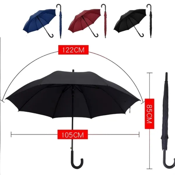 24 Inch Crook Handle Umbrella for Corporate Executive