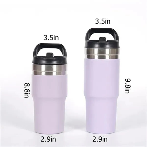 Large Stainless Steel Insulated Bottle with Straw