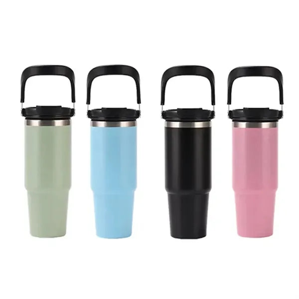 Large Stainless Steel Insulated Bottle with Straw