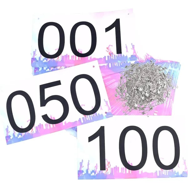 Full Color Race Bibs with 4 Pins