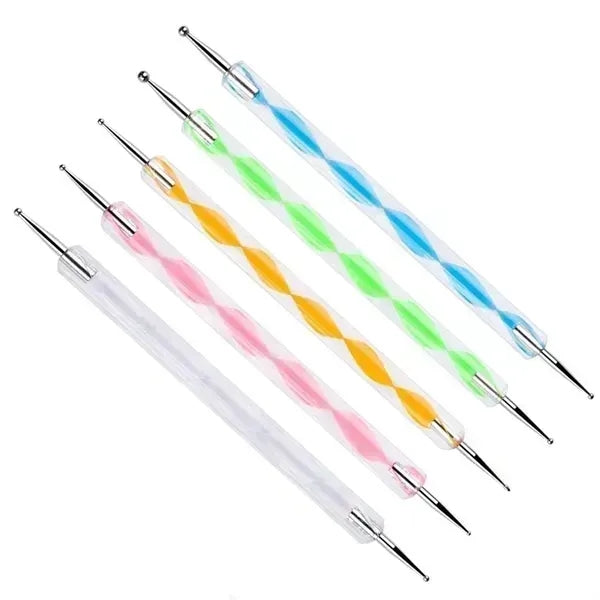 5 Piece Double Sided Dotting Pen Tool Set
