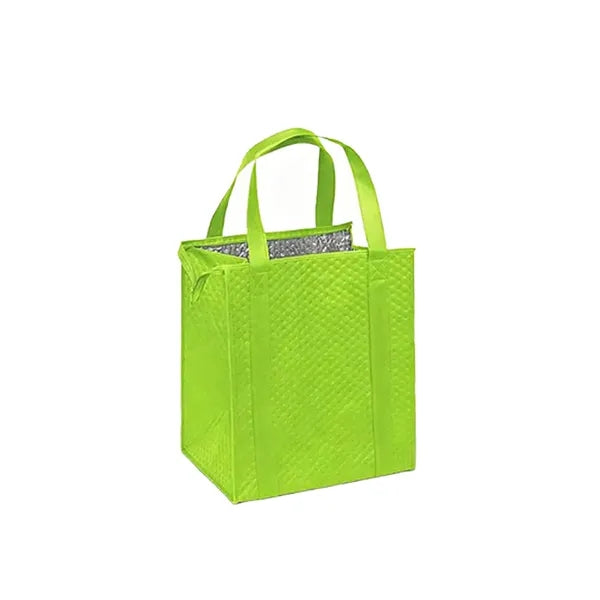 Nonwoven Insulated Cooler Tote Bag w/Zipper Liner