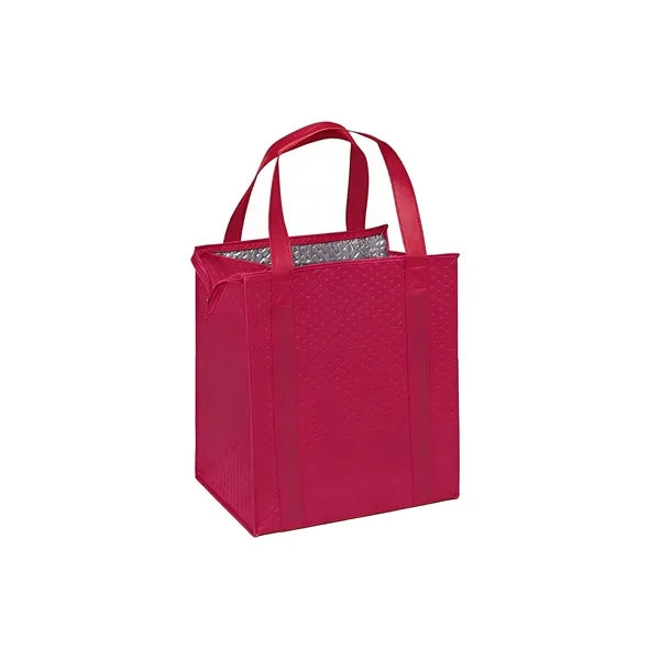 Nonwoven Insulated Cooler Tote Bag w/Zipper Liner