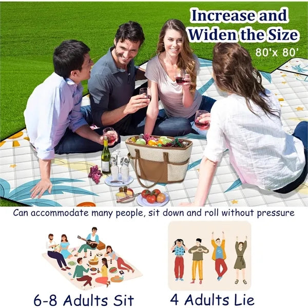 Extra Large Picnic Blanket 80 x 80
